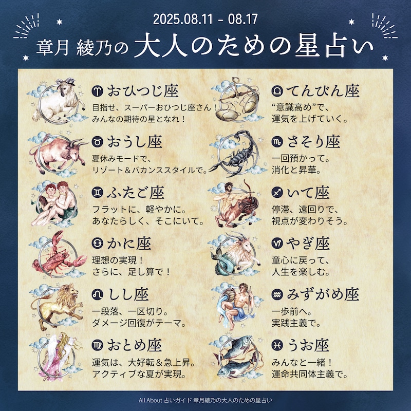 章月綾乃からあなたへ送る今週のメッセージ