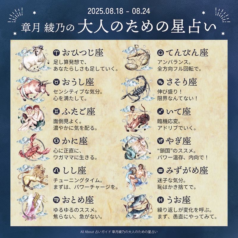 章月綾乃からあなたへ送る今週のメッセージ