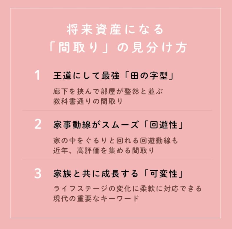 将来資産になる「間取り」の見分け方