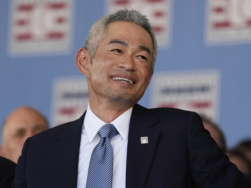 日本人選手として初めて米野球殿堂入りを果たしたイチロー氏 ※写真：AP／アフロ