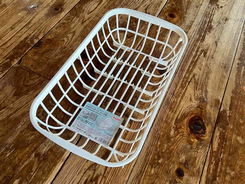 100均キャンドゥの「水切りかご」で食器の水切りも簡単
