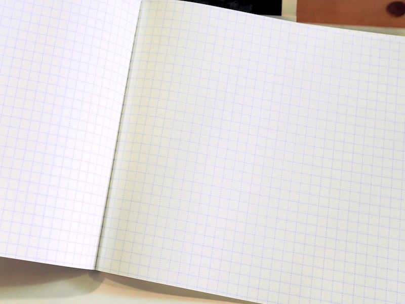 ノートを開いたところ