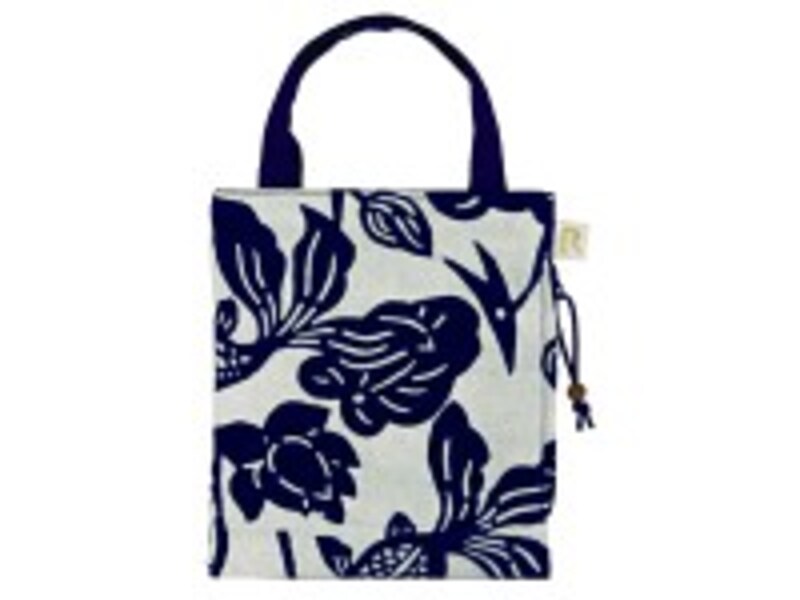 藍染め模様のミニトート