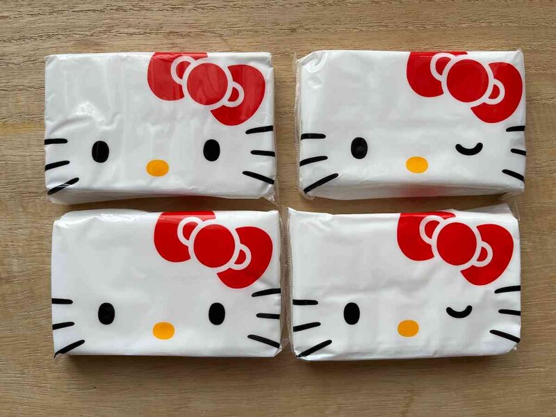 キャンドゥの「水に流せるポケットティシュ」は4個セット