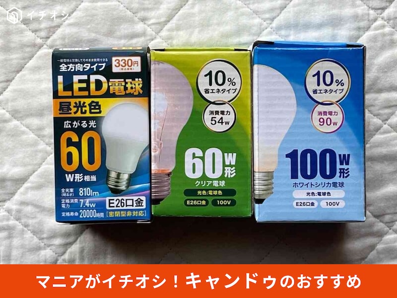 キャンドゥの「電球」のおすすめをピックアップ