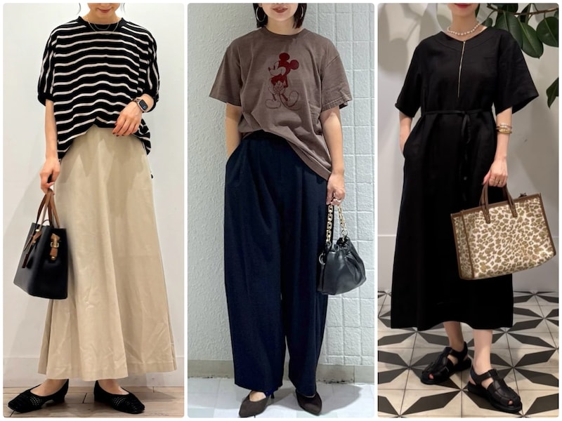  まだまだ残暑厳しい9月は夏服を秋らしく着るのがポイントです