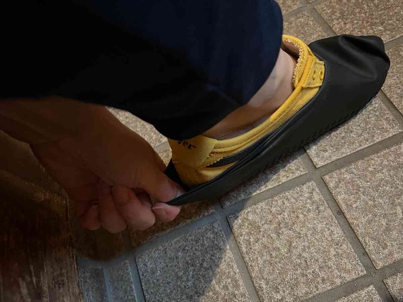 かかとまでしっかりカバー