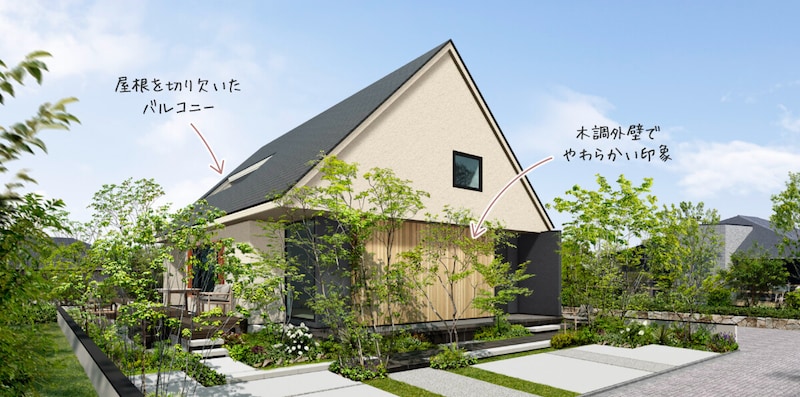 デザイン性に富んだ屋根
