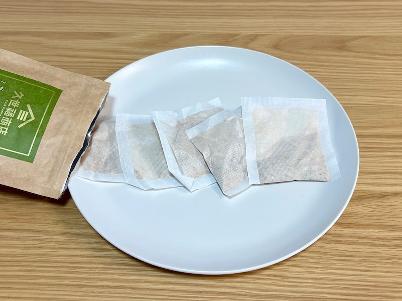 5包のだしパックが入っています。使う前から昆布のいい香り！