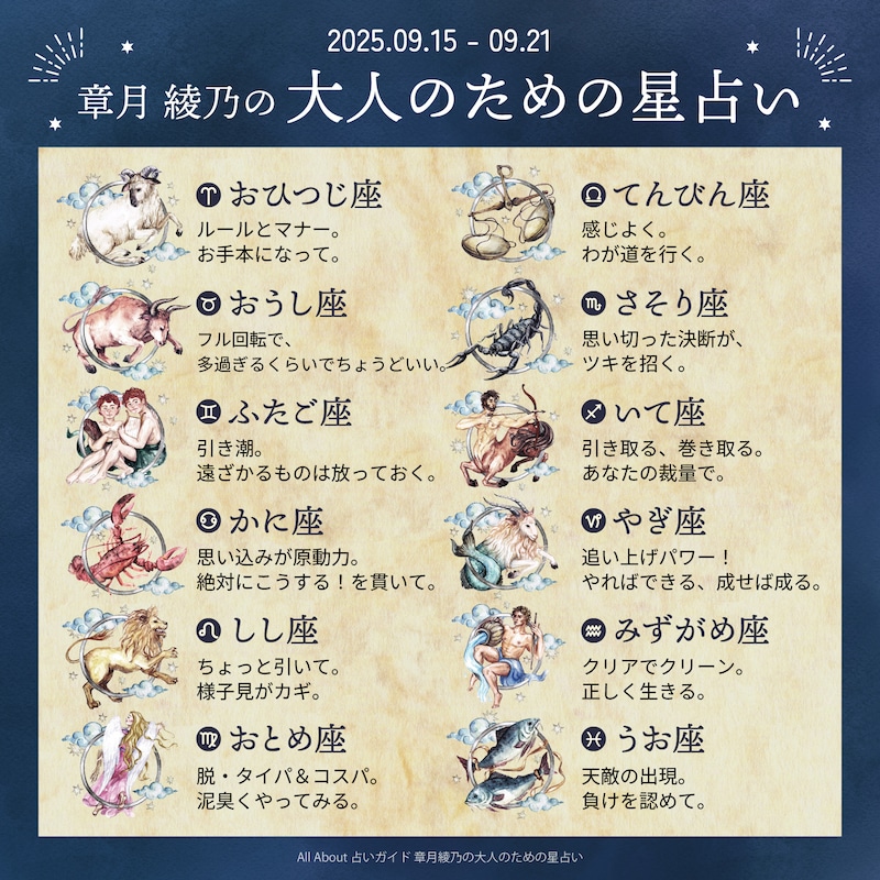 章月綾乃からあなたへ送る今週のメッセージ