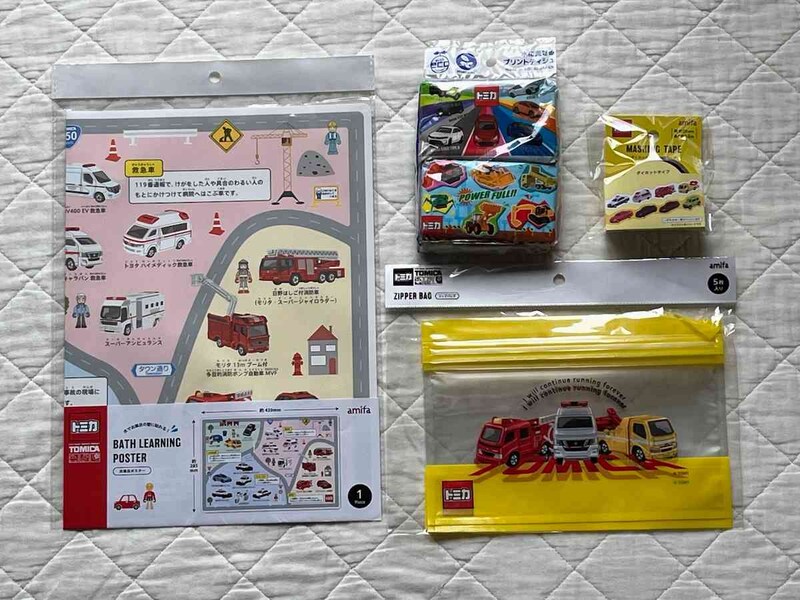 キャンドゥの「トミカ」グッズは日常的に使えて便利