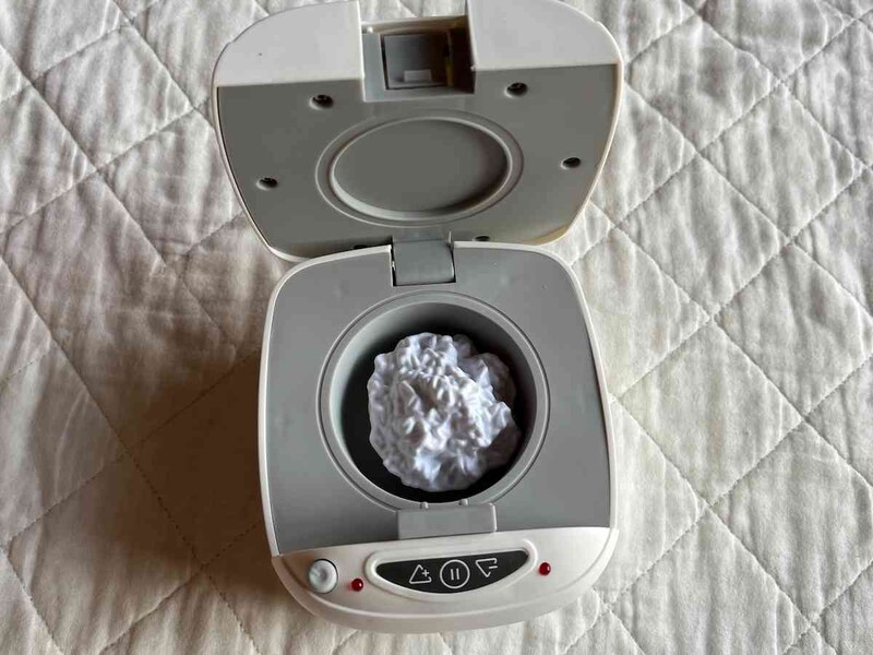 キャンドゥの「おままごと 炊飯器」に付属のごはんを入れられる