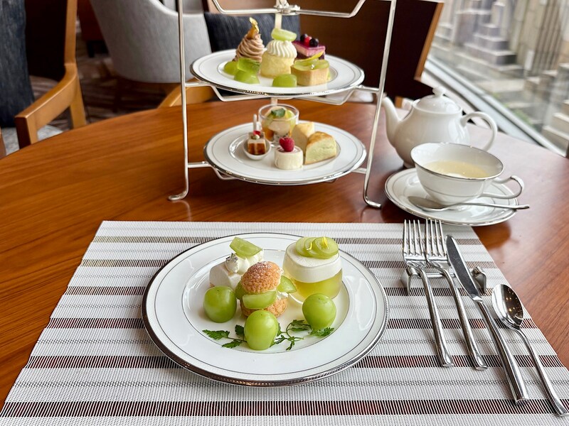 シャインマスカットを存分に味わえる幸せな1皿です 