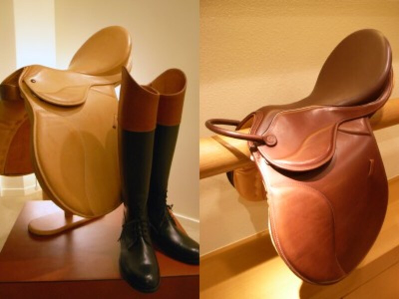 ソメスサドルの鞍とブーツ