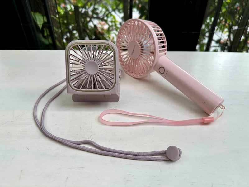 モバイルファンは、手で触る外側や首に触れたストラップ、そして中のファンもきれいにして来年また気持ちよく使いたいですね
