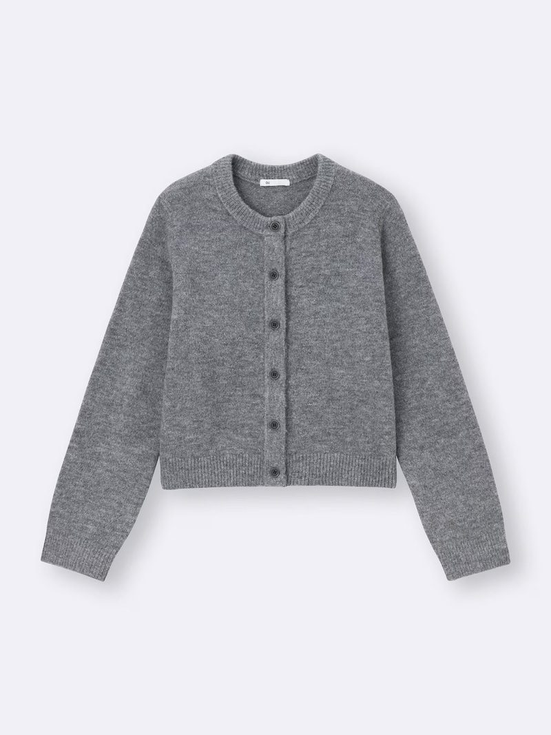 ジーユー パフニットクルーネックカーディガン 1990円(税込)