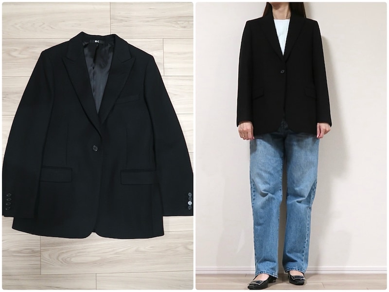 セミフォーマルにも使えそうなきれいめ黒ジャケットが買い！