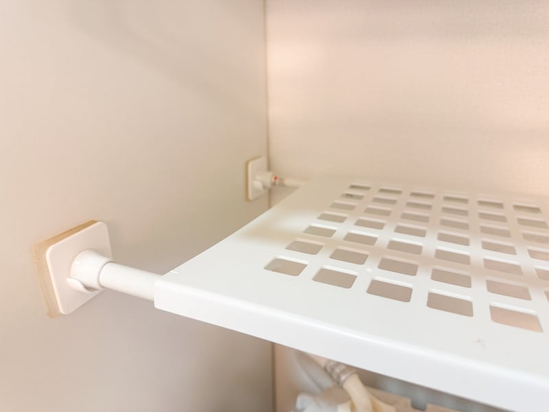 つっぱり棒、スライド棚