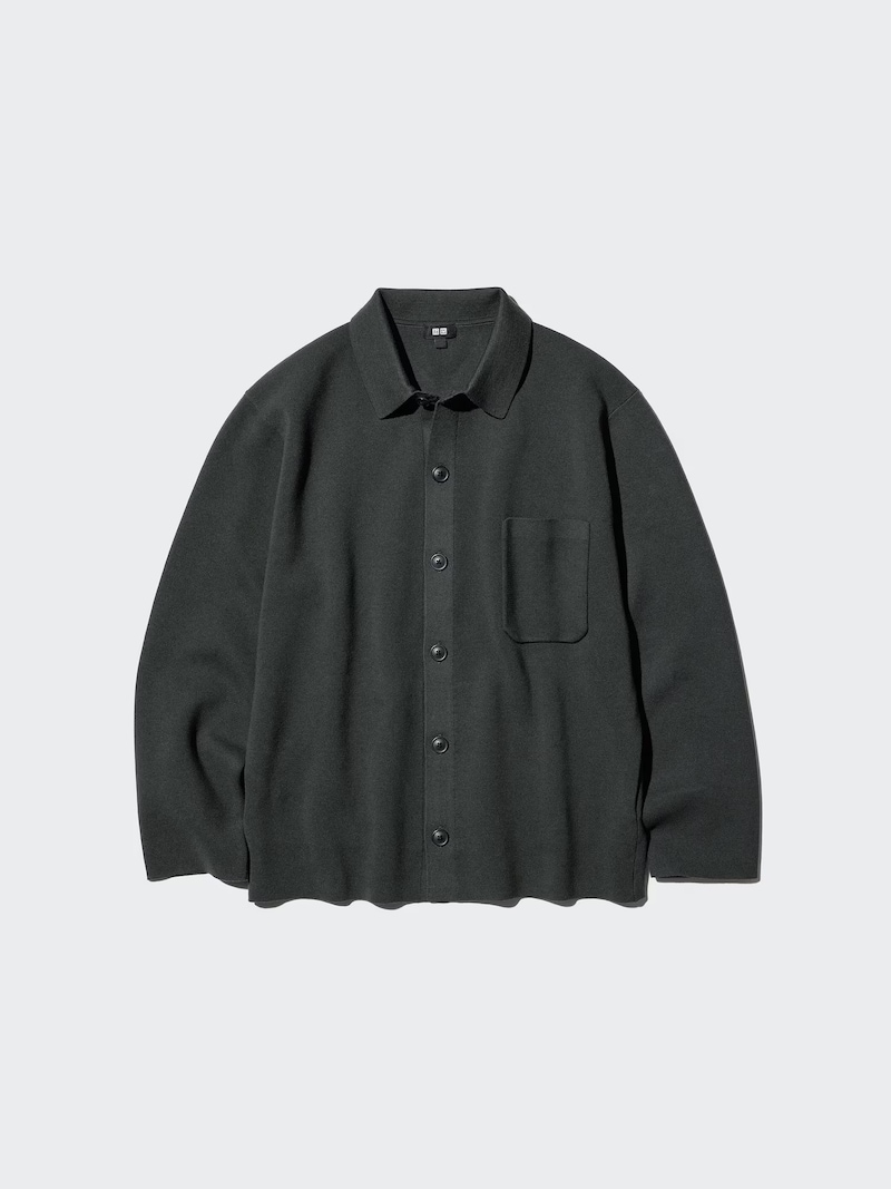 ユニクロ　ミラノリブシャツカーディガン　4990円（税込）