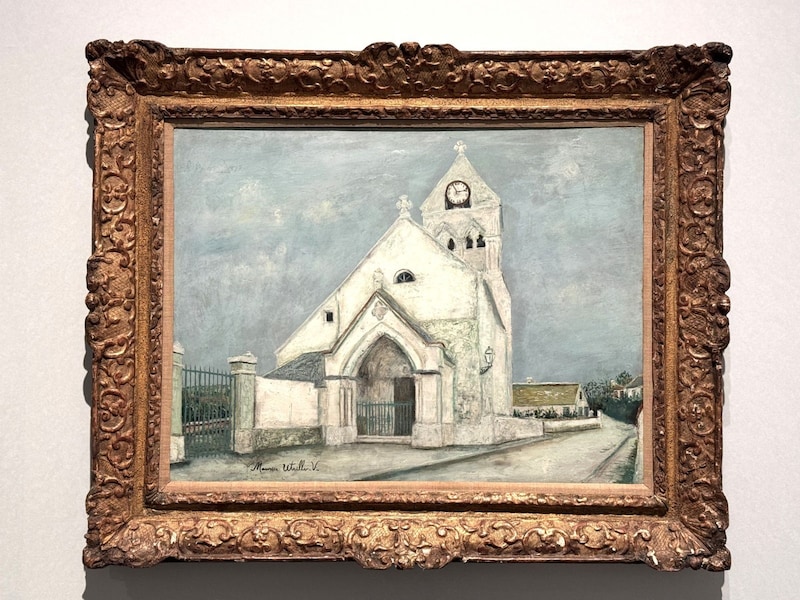 《可愛い聖体拝受者、トルシー=アン=ヴァロワの教会（エヌ県）》  1912年頃　油彩／カンヴァス　52×69cm 八木ファインアート・コレクション