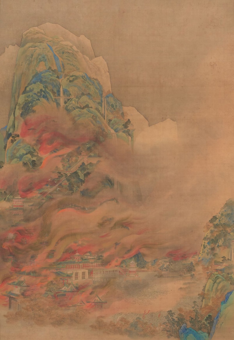 菊池容斎「阿房宮図」 江戸時代（19世紀前半） 静嘉堂文庫美術館蔵 後期11/11（火）～12/21（日）