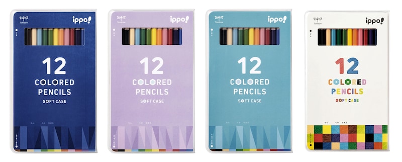トンボ鉛筆「ippo! ソフトケース入色鉛筆」商品写真