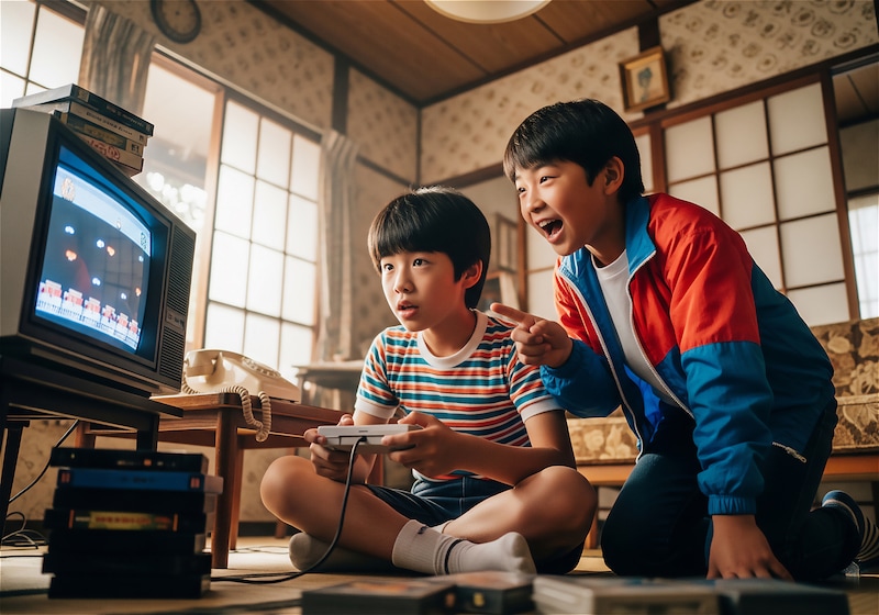 ファミコンが、昭和の遊び文化を大きく変えた ※画像出典:PIXTA