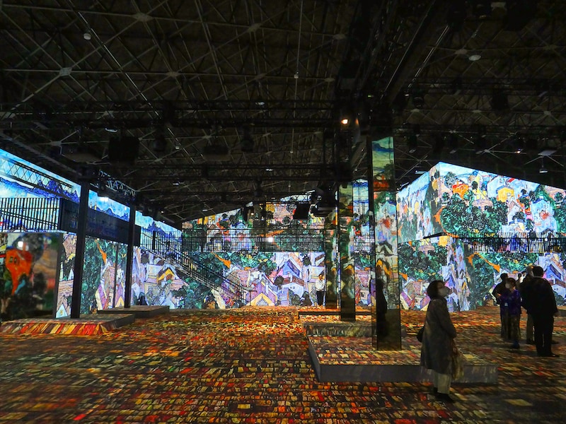 「エゴン・シーレ：黄金の影で」上映風景（筆者撮影）