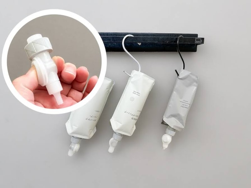 詰替えパウチ用吊り下げノズル