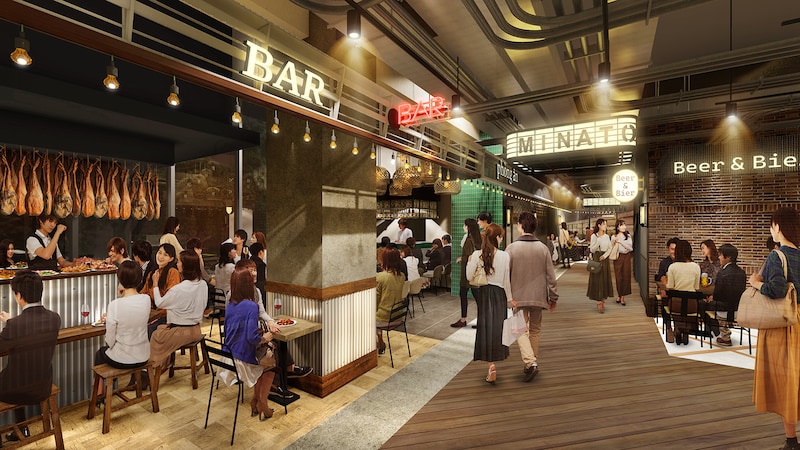 飲食ゾーン「スタジアム横バル街」イメージ