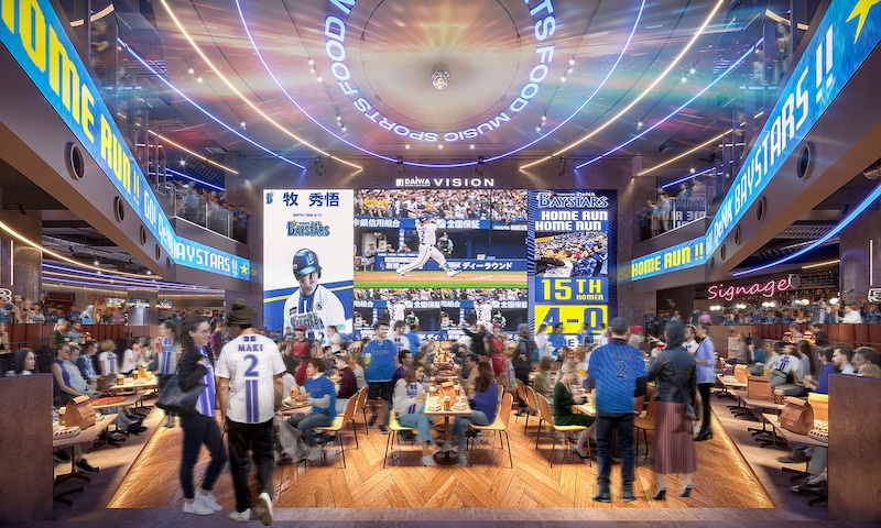 常設型ライブビューイングアリーナ「THE LIVE supported by 大和地所」内装イメージ