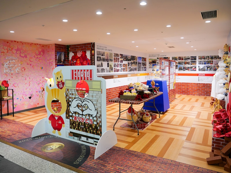 1階に設けられている「メモリアルコーナー」（筆者撮影）