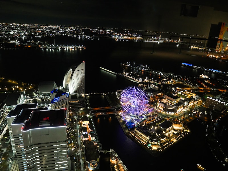 スカイガーデンから見下ろす絶景ともしばしお別れ（筆者撮影）