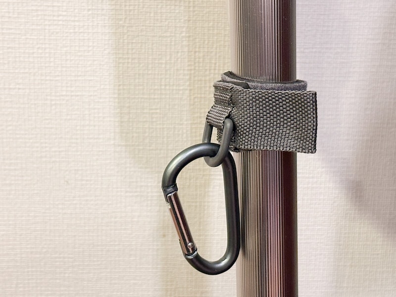 「ポール巻付けベルト　カラビナ付」