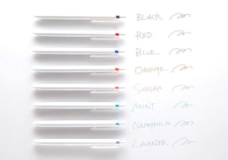 色別の筆跡見本