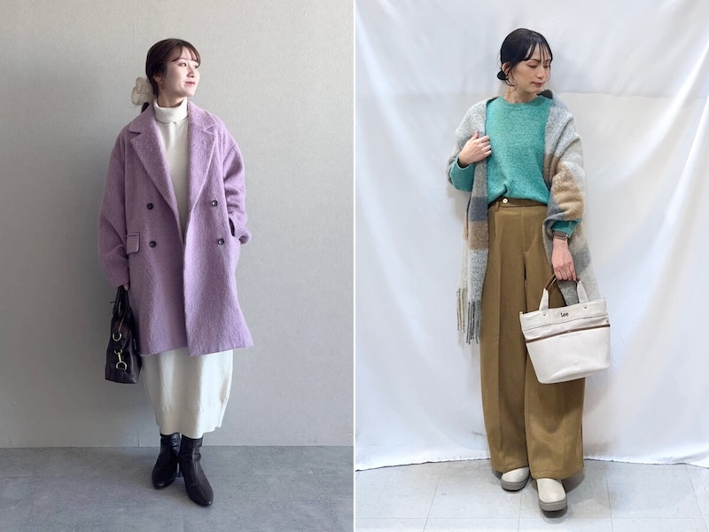 「水剋火」「土剋水」のラッキーカラーを取り入れたカラーコーディネート 