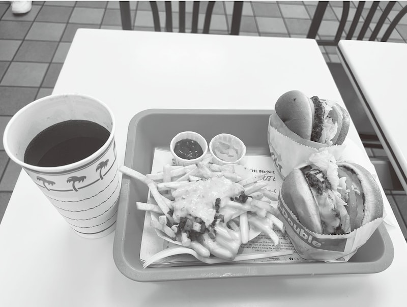 私が大好きなアメリカ西海岸エリアに展開するIn-N-Outのバーガー、通称イネナウト（出典：「世界史の食べ歩き方」）