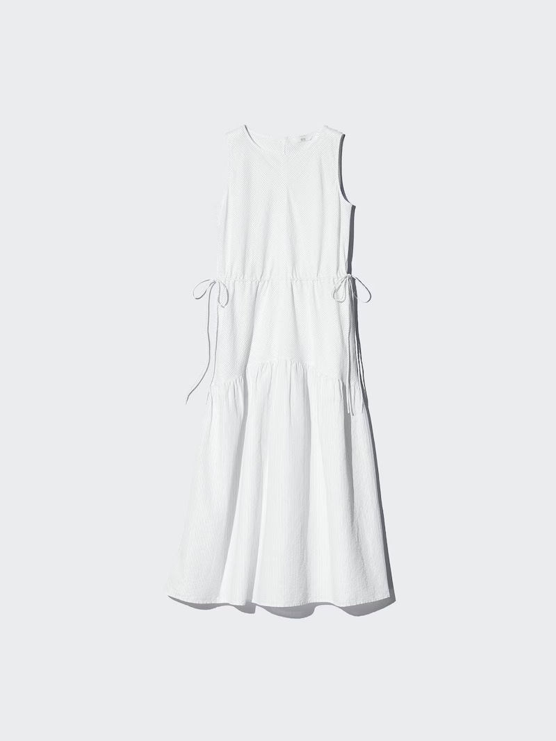 ユニクロ リネンブレンドティアードワンピース/ノースリーブ 5990円(税込)