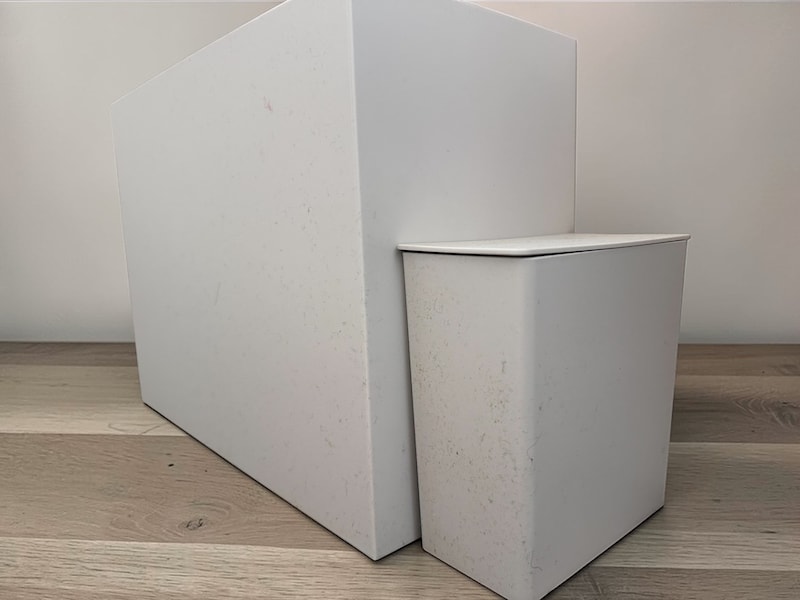 ポリプロピレンごみ箱・角型・ミニ