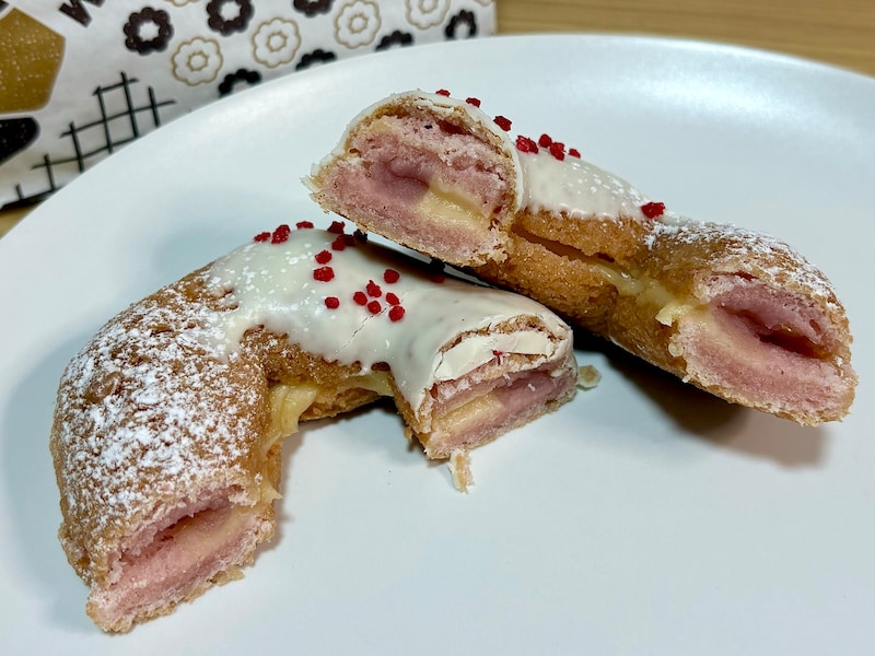 いちごみるくあんとカスタードがたっぷりで食べごたえのある一品です