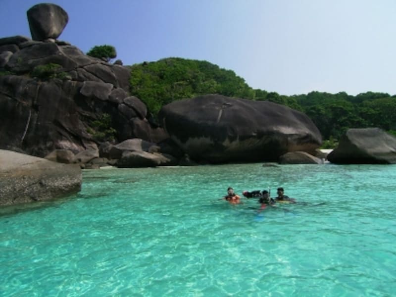 シミラン諸島のナンバー8。透明度がグンとアップ