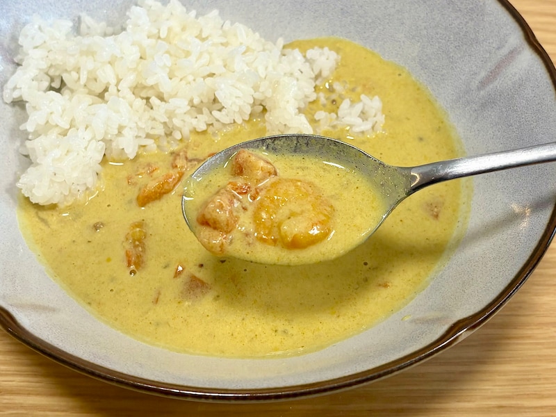 ココナッツ感じるコクのある味わいが◎。&nbsp;えびがたっぷり入っていてぜいたく！&nbsp;