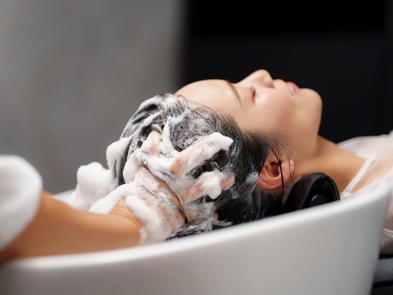 美容院のシャンプー