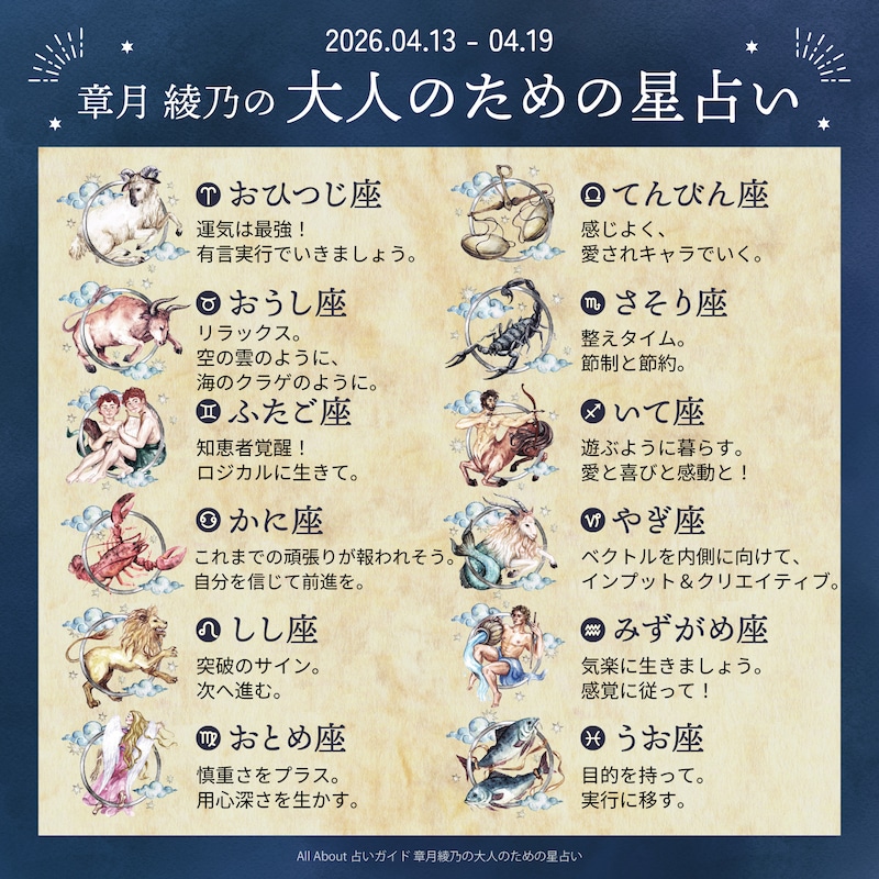 章月綾乃からあなたへ送る今週のメッセージ