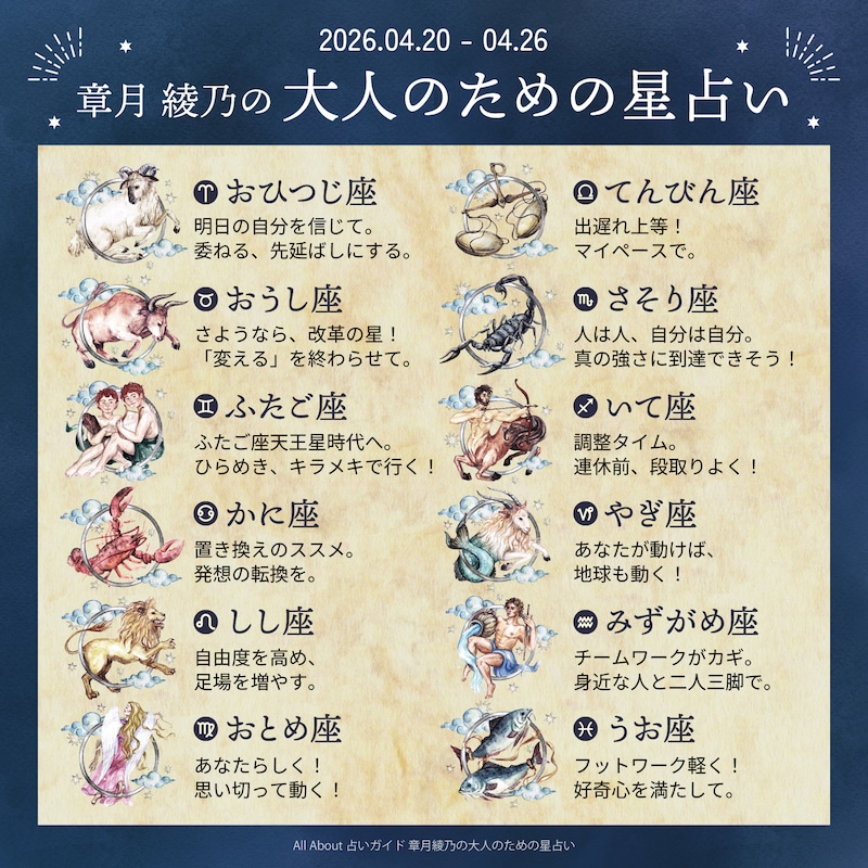 章月綾乃からあなたへ送る今週のメッセージ