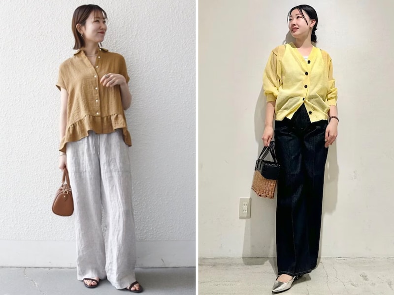 イエロー／キャメルを取り入れた開運コーデ