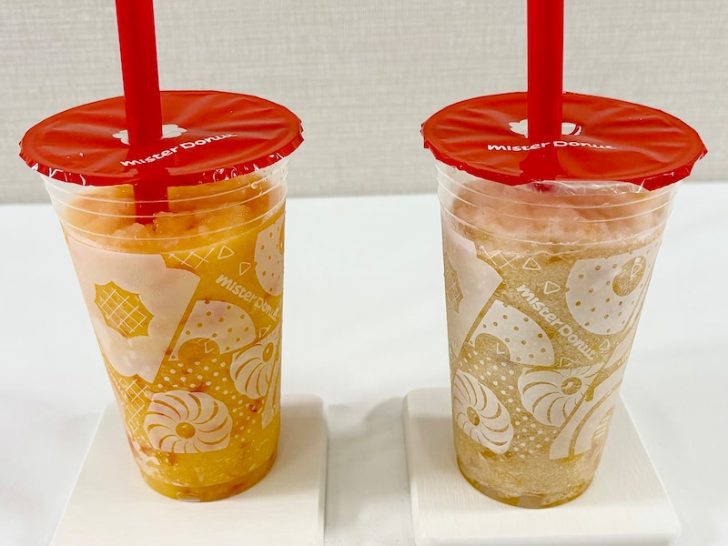 左：「シャリもぐヨンジーガムロマンゴー＆グレープフルーツ」、右：「シャリもぐフォンリービン パイン＆ナタデココ」 ※筆者撮影 