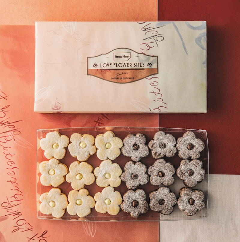 「imperfect」の「LOVE FLOWER BITES」18個入り（税込3240円）※画像提供／imperfect 