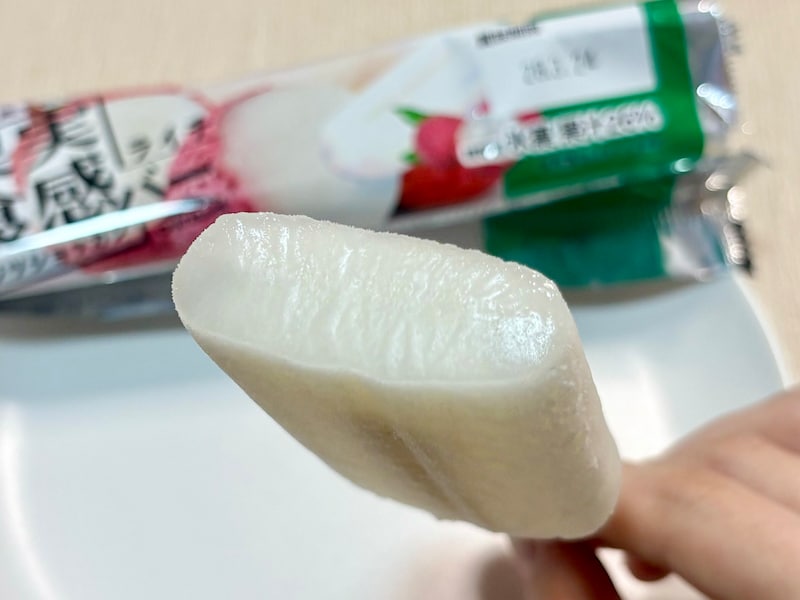 ライチの爽やかな風味と、やわらかねっとりな食感が美味！