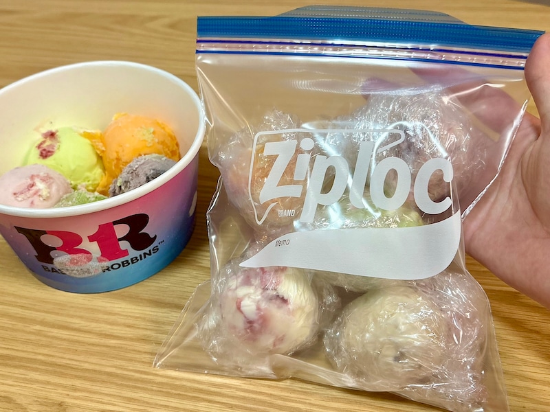 テイクアウトなら、食べきれなくても安心 ※画像：筆者撮影 